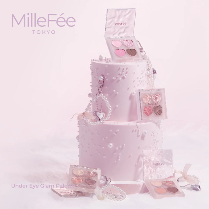 MILLEFEE Under Eye Glam Palette - 02 Strawberry Pink