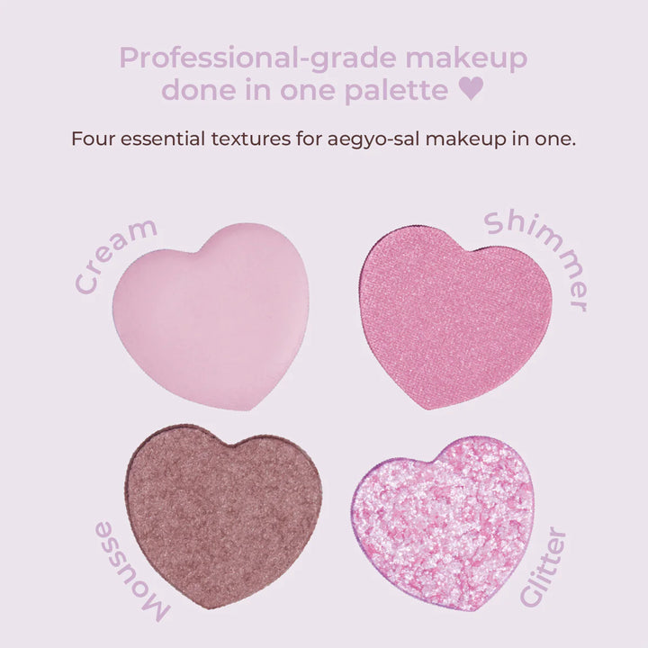 MILLEFEE Under Eye Glam Palette - 02 Strawberry Pink