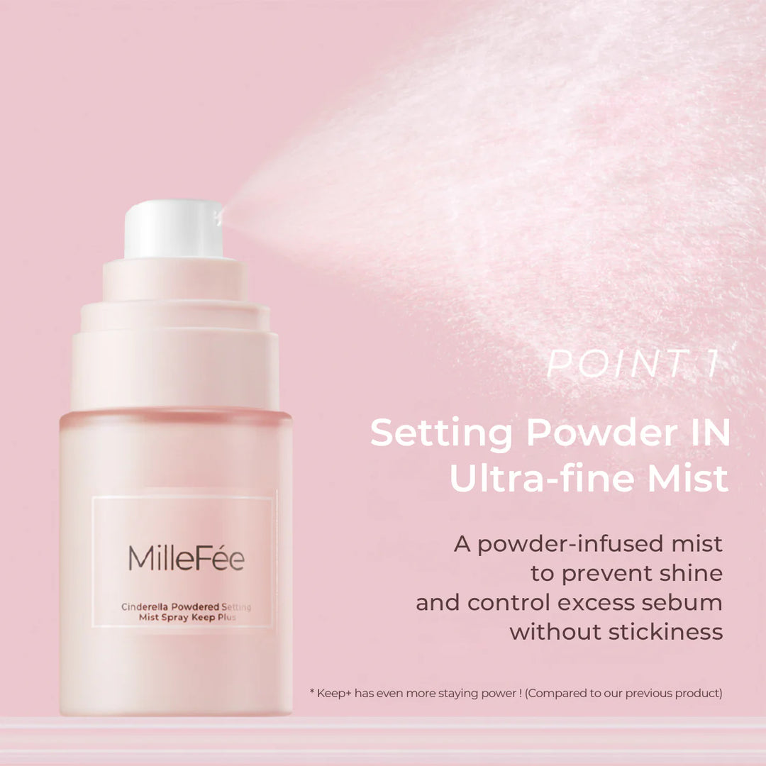 MILLEFEE Cinderella Powdered Setting Mist Spray 40ml