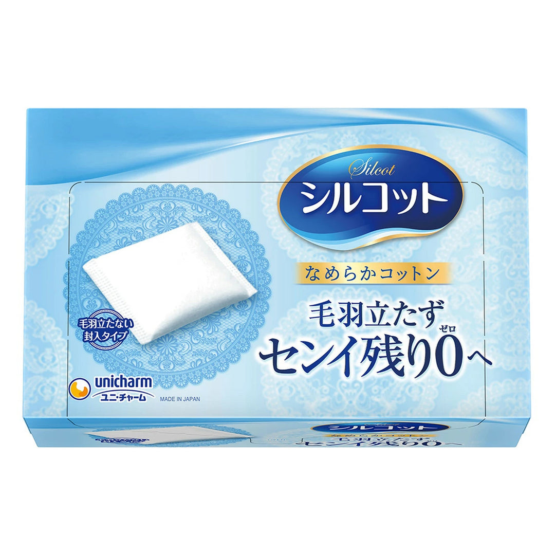 UNICHARM Silcot Cotton Puff 82Pcs