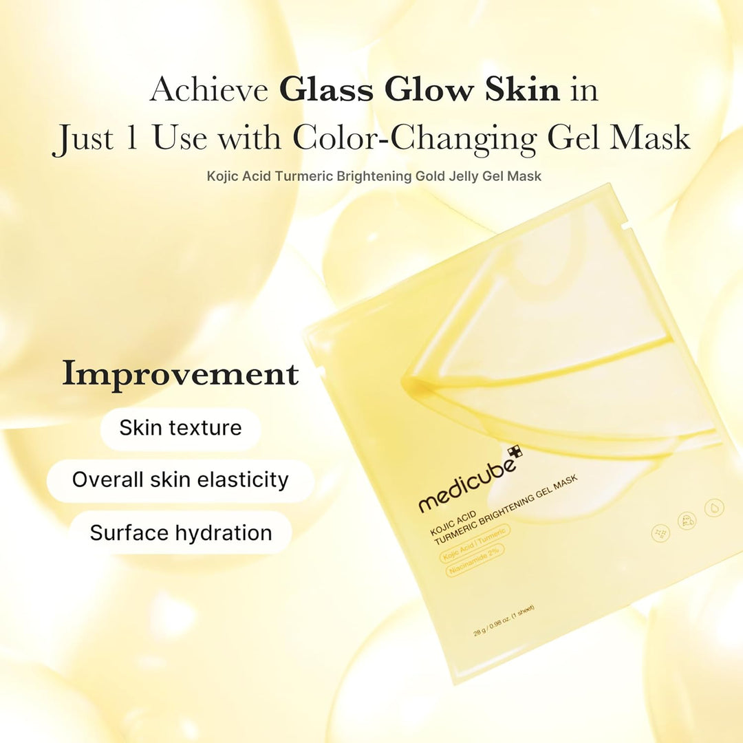 MEDICUBE Kojic Acid Turmeric Brightening Gel Mask 1Pcs