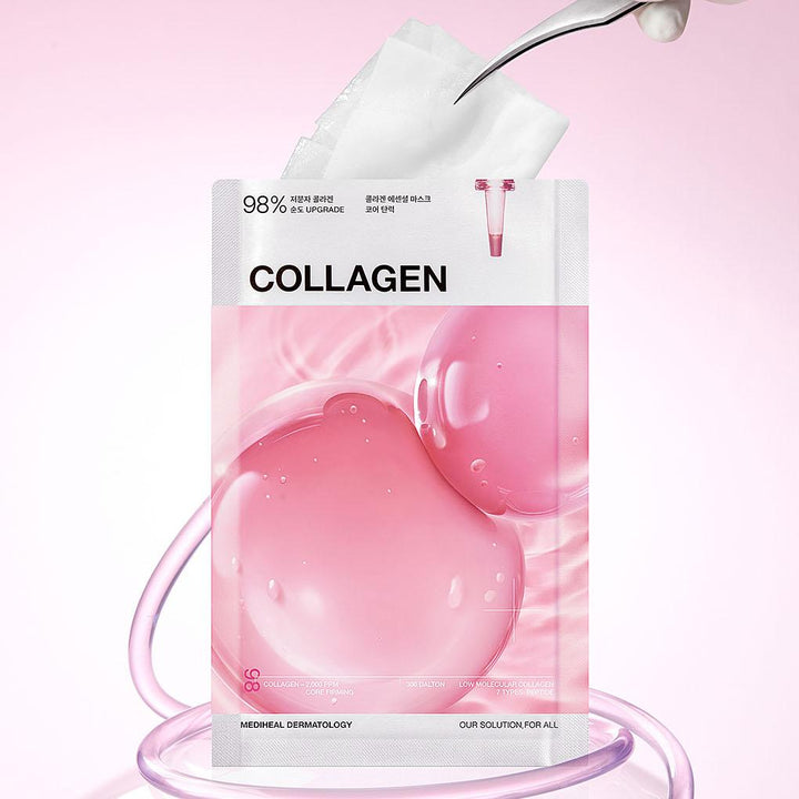MEDIHEAL Collagen Essential Sheet Mask - Core Firming 10Pcs