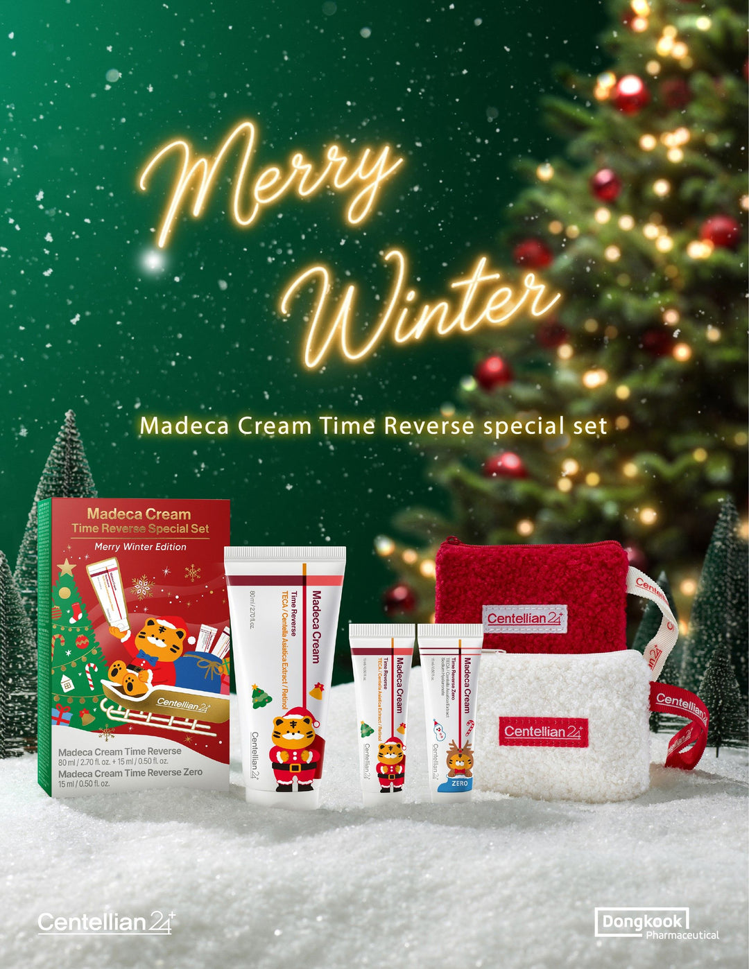 CENTELLIAN24 Madeca Cream Time Reverse Special Set Merry Winter (4Pcs)