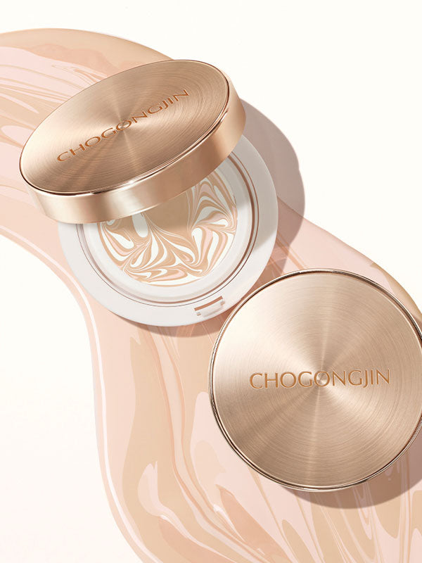 ChoGongJin Essence Pact Gongjin Herbal Skincare 15g SKIN CARE, Treatments, Serum & Essence, Korean Essence Pact, Radiant Base Makeup, Gongjin Skincare, Hydrating Foundation, Dewy Finish, Skin Tone Correction, K-beauty Face Makeup