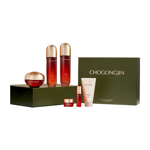 ChoGongJin Sosaeng Jin Skincare Set Firming Elasticity Set 3 SKIN CARE, Skincare Set, Korean Skincare Gift Set, Firming Skincare, Elasticity Support, Hydrating K-Beauty, Fermented Ingredients, Red Ginseng Skincare, Skin Barrier Care