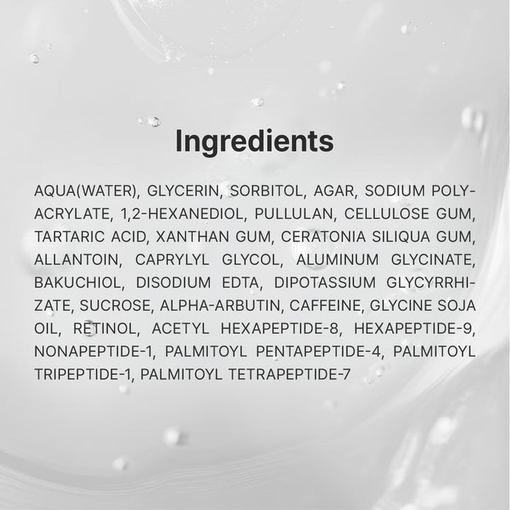 DR. ALTHEA Hydra Caffeine Eye Patch 4Pouches full ingredients