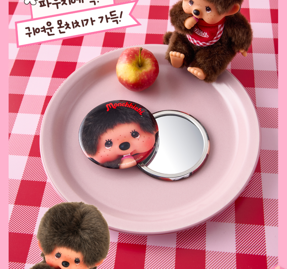 ILLIYOON X monchhichi Ceramide Ato Concentrate Cream 150ml*2ea+Mirror*1 Limited Edition