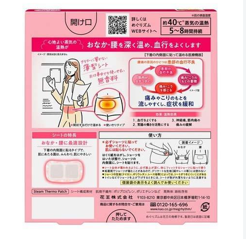 KAO Steam Heating Sheet Inside Underwear 5pcs