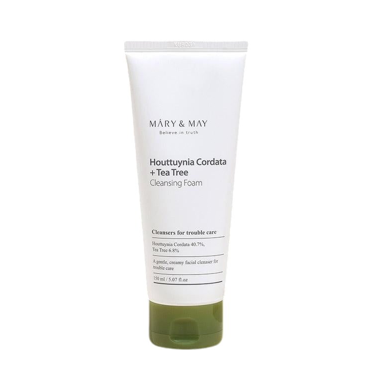 [MARY&MAY] Houttuynia Cordata + Tea Tree Cleansing Foam - 150ml BLACK FRIDAY, Blemish, cleansing, cleansing foam, foam, Hyaluronic, marynmay, new year deal, skincare, tea tree, teatree, vegan, SKIN CARE, Cleansers, Face Wash