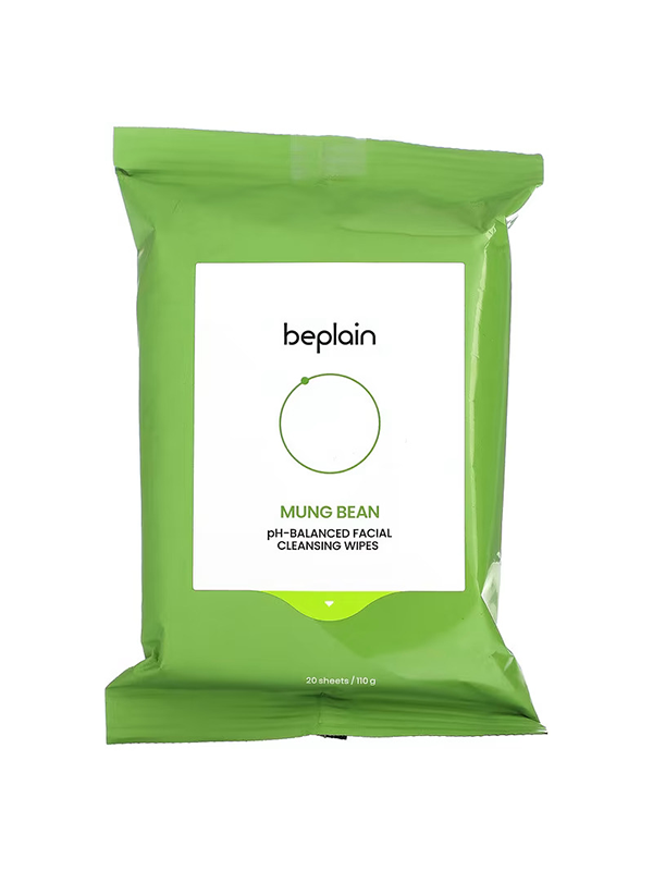 BEPLAIN Mung Bean PH Balanced Facial Cleansing Wipes 20pcs
