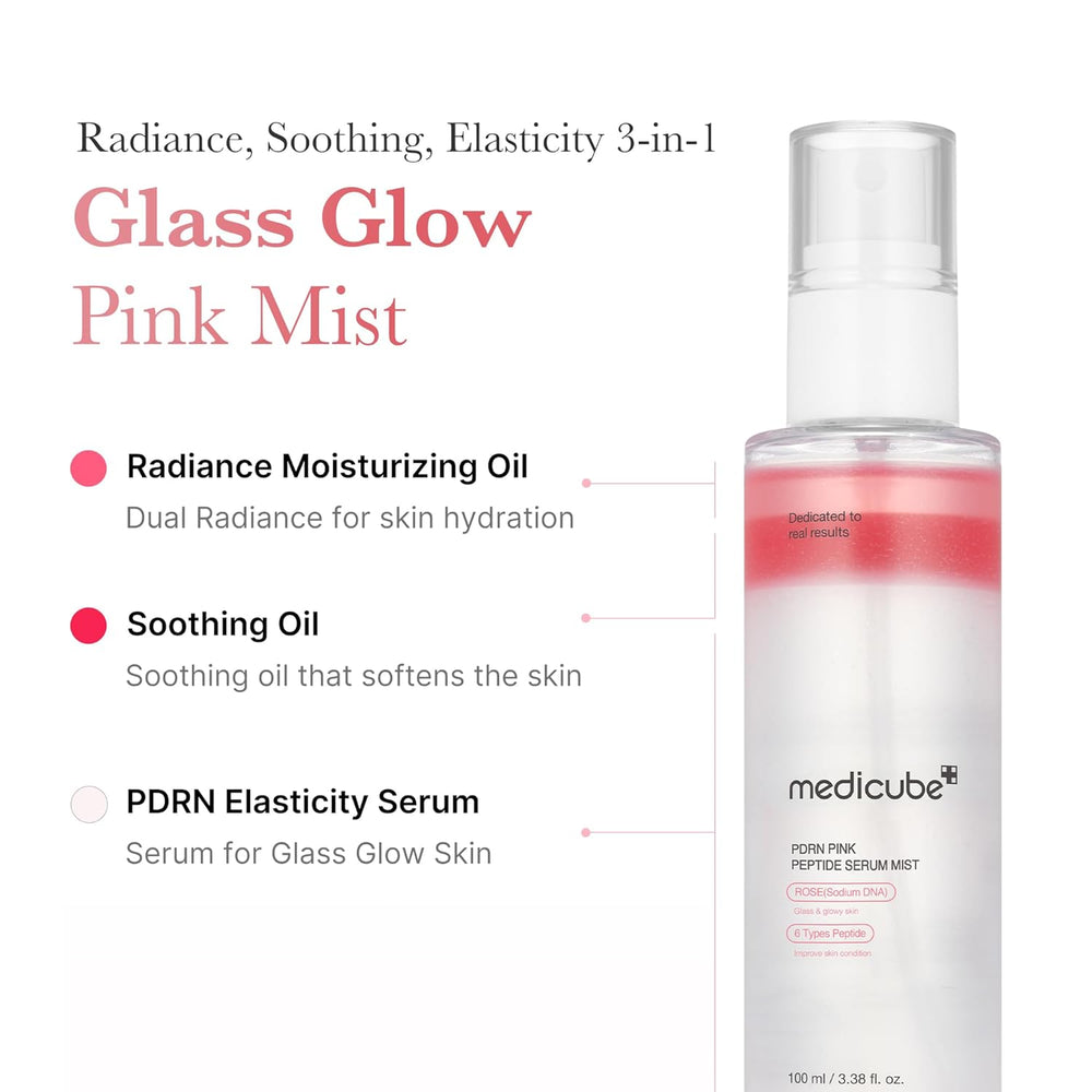 MEDICUBE PDRN Pink Glutathione Serum Mist 100ml KEY INGREDIENTS