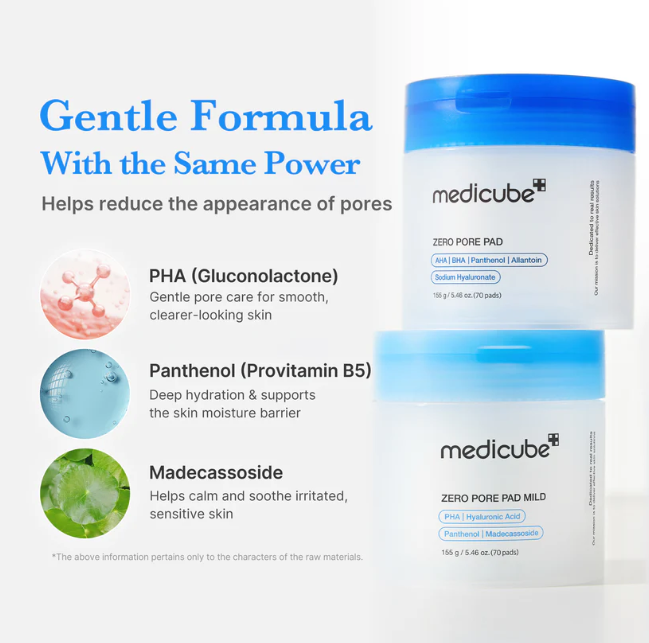 MEDICUBE Zero Pore Mild Pad 70pads