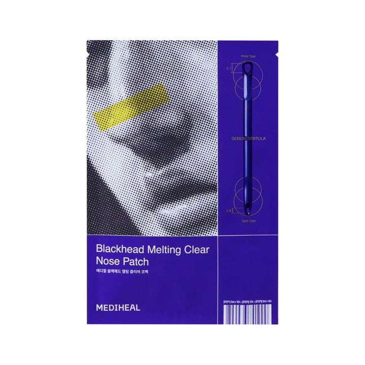 MEDIHEAL Blackhead Melting Clear Nose Patch 4ea 10sale, holiday10, Mask Pack, new, vegan, SKIN CARE, Treatments, Nose Strips