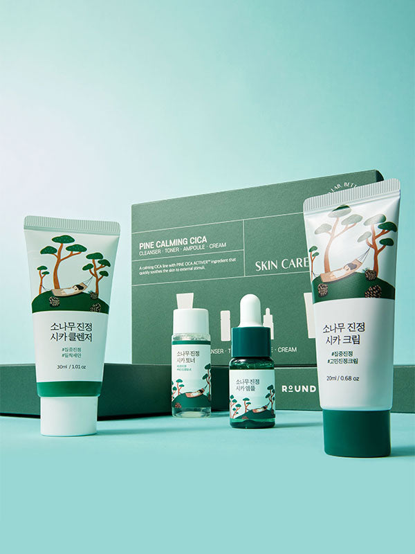 Round Lab Pine Calming Cica Trial Kit Calming Hydration