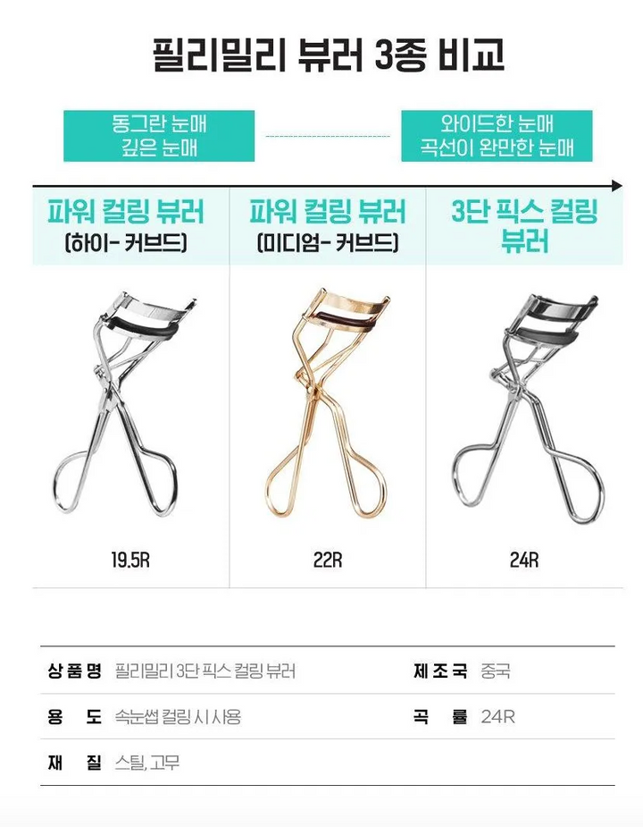 Fillimilli Triple Fix Eyelash Curler 1EA