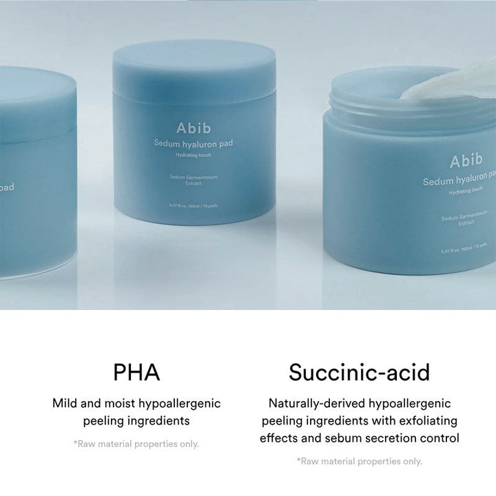 ABIB Sedum Hyaluron Pad Hydration 165ml 75pads