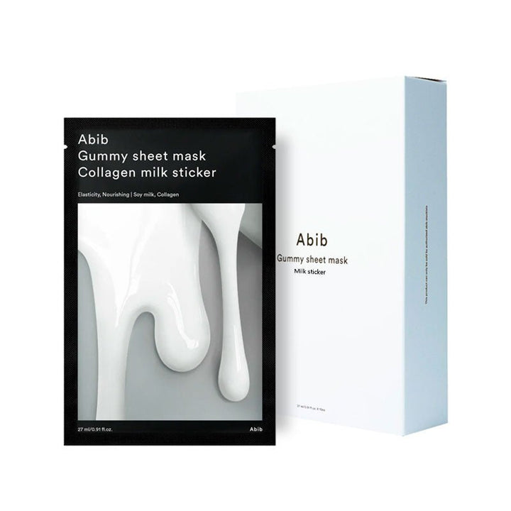 Abib Gummy Sheet Mask Collagen Milk 27ml Mask 1