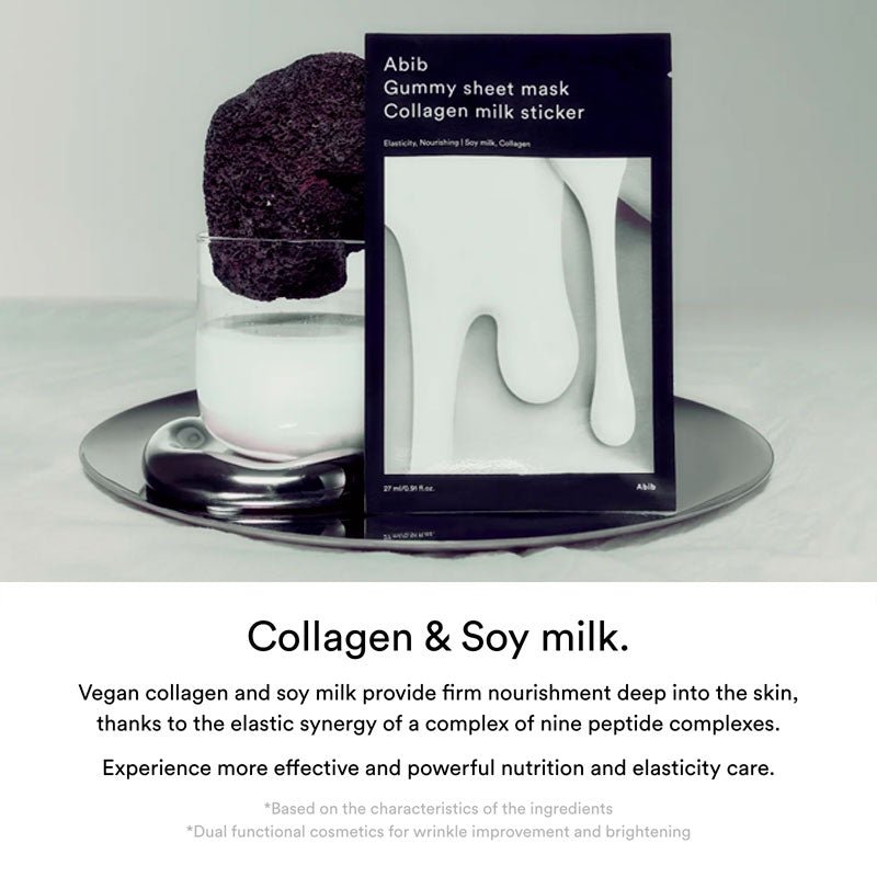 Abib Gummy Sheet Mask Collagen Milk 27ml Mask 5