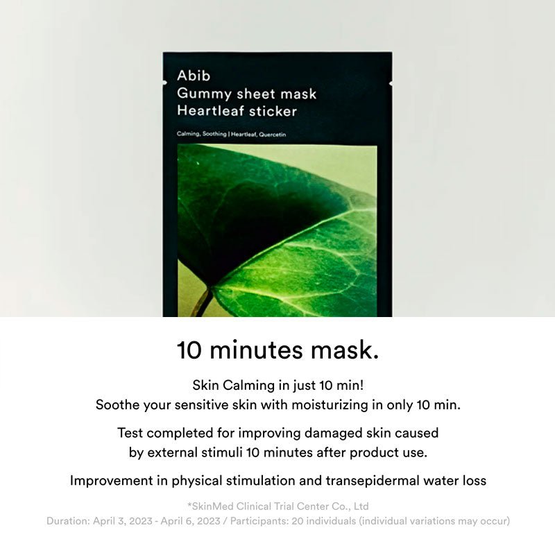 Abib Gummy Sheet Mask Heartleaf Extract 27ml Mask 4
