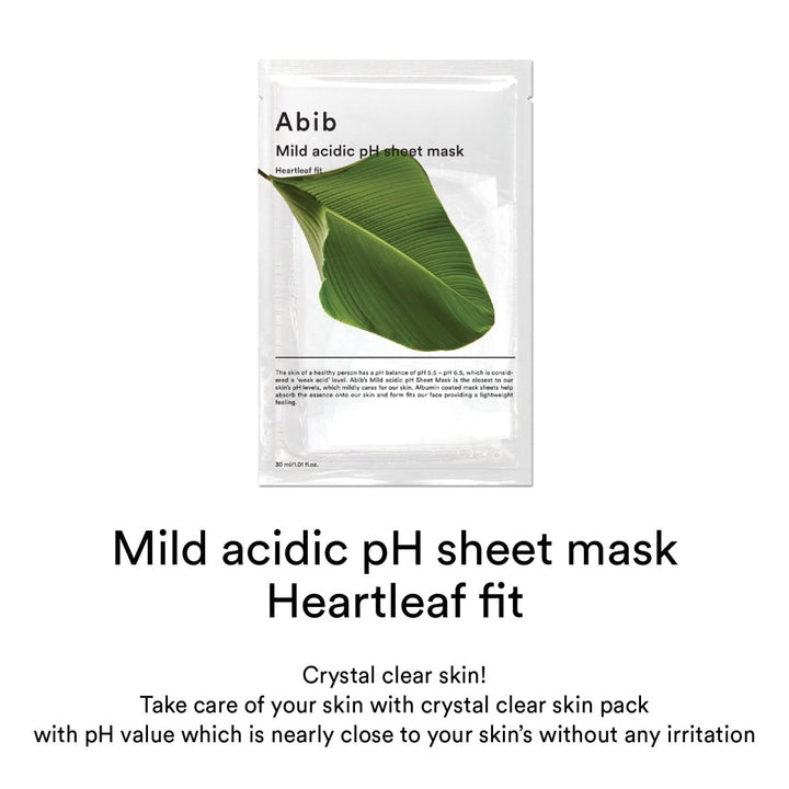 Abib Heartleaf Mask Soothing Calming 10 sheets 2