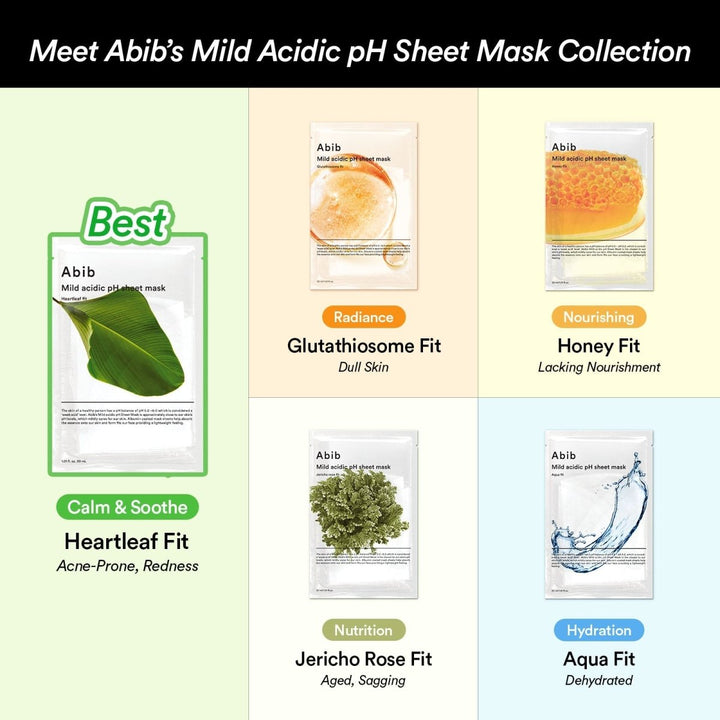 Abib Mild acidic pH Honey sheet mask 10 sheets 9