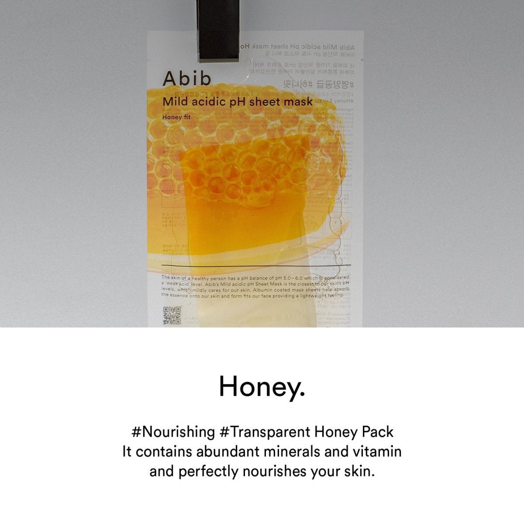 Abib Mild acidic pH Honey sheet mask 10 sheets 5