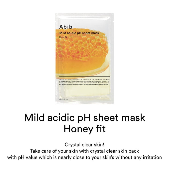Abib Mild acidic pH Honey sheet mask 10 sheets 2