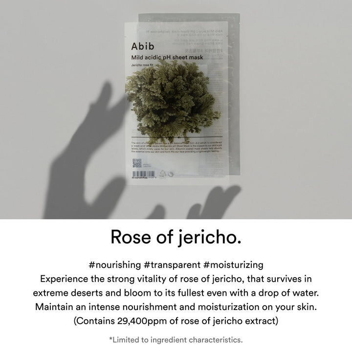 ABIB Mild Acidic PH Sheet Mask Jericho Rose Fit 10pcs 3