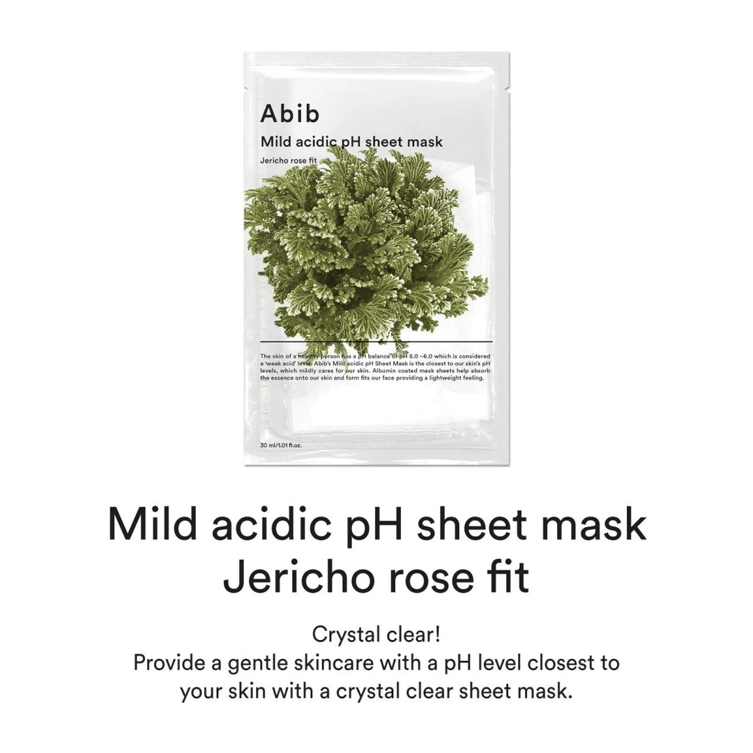 ABIB Mild Acidic PH Sheet Mask Jericho Rose Fit 10pcs 2