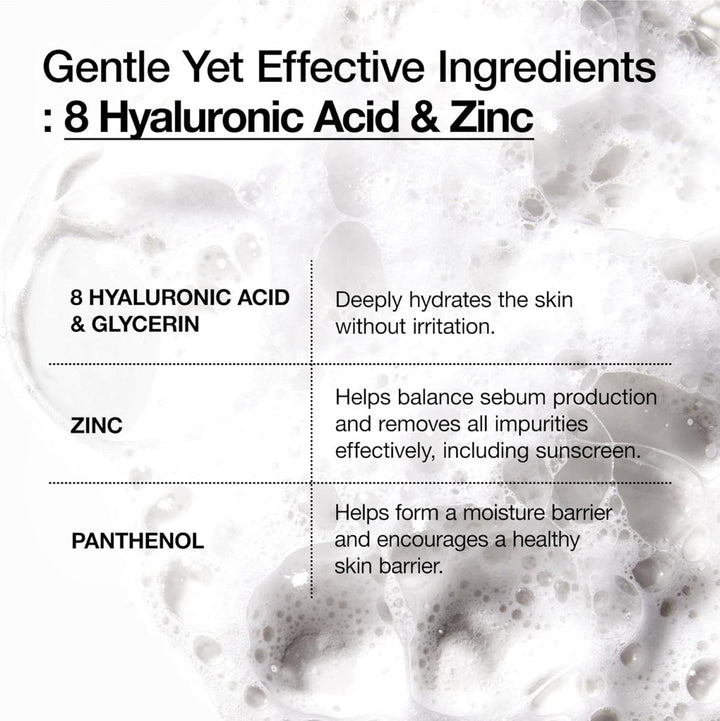 ANUA 8 Hyaluronic Acid Hydrating Gentle Foaming Cleanser 150ml Health & Beauty oceanbuy beauty markham toronto free ship USA asian korean skincare
