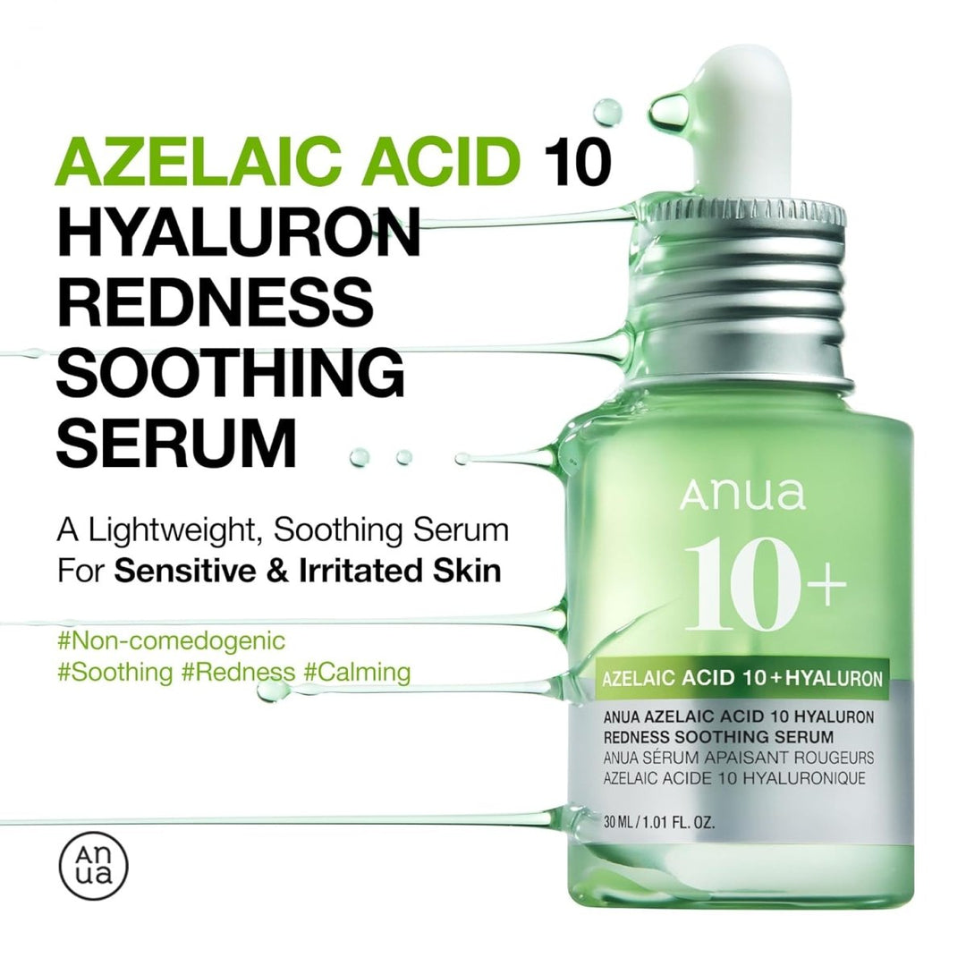ANUA Azelaic Acid 10 Hyaluron Redness Soothing Serum 30ml Health & Beauty Kbeauty markham toronto free ship USA asian korean