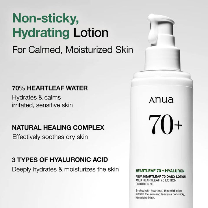 ANUA Heartleaf 70% Daily Lotion 200ml Moisturizer oceanbuy beauty markham toronto free ship USA asian korean skincare