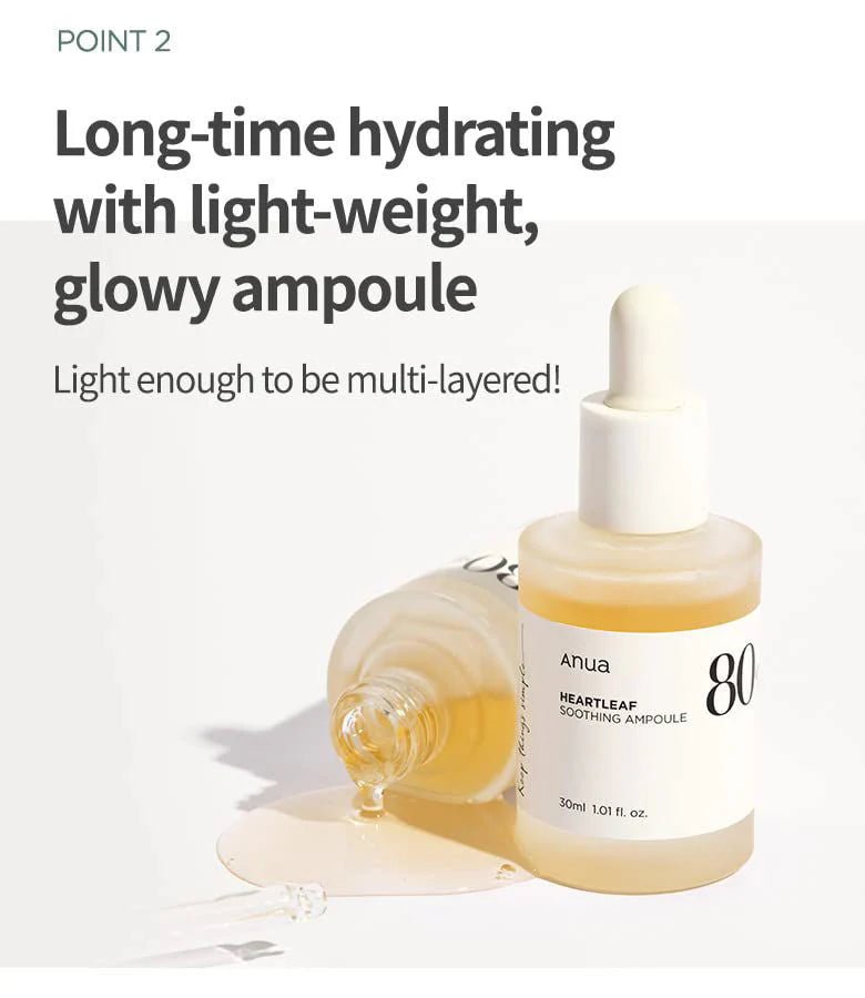 ANUA Heartleaf 80% Ampoule 30ml Health & Beauty Kbeauty markham toronto free ship USA asian korean