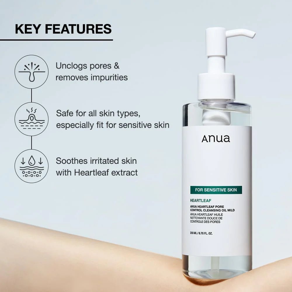 ANUA Heartleaf Pore Control Cleansing Oil Mild 200ml Health & Beauty oceanbuy beauty markham toronto free ship USA asian korean skincare