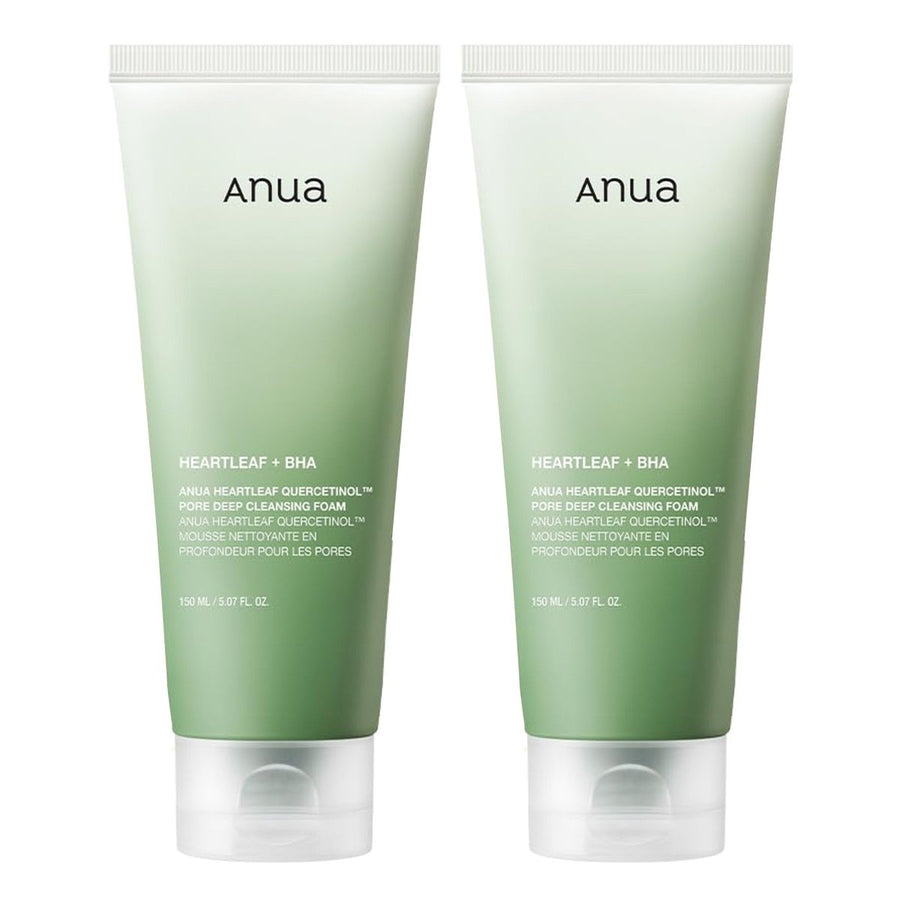 ANUA Heartleaf Quercetinol Pore Deep Cleansing Foam 150ml (2 Pack) Health & Beauty Kbeauty markham toronto free ship USA asian korean