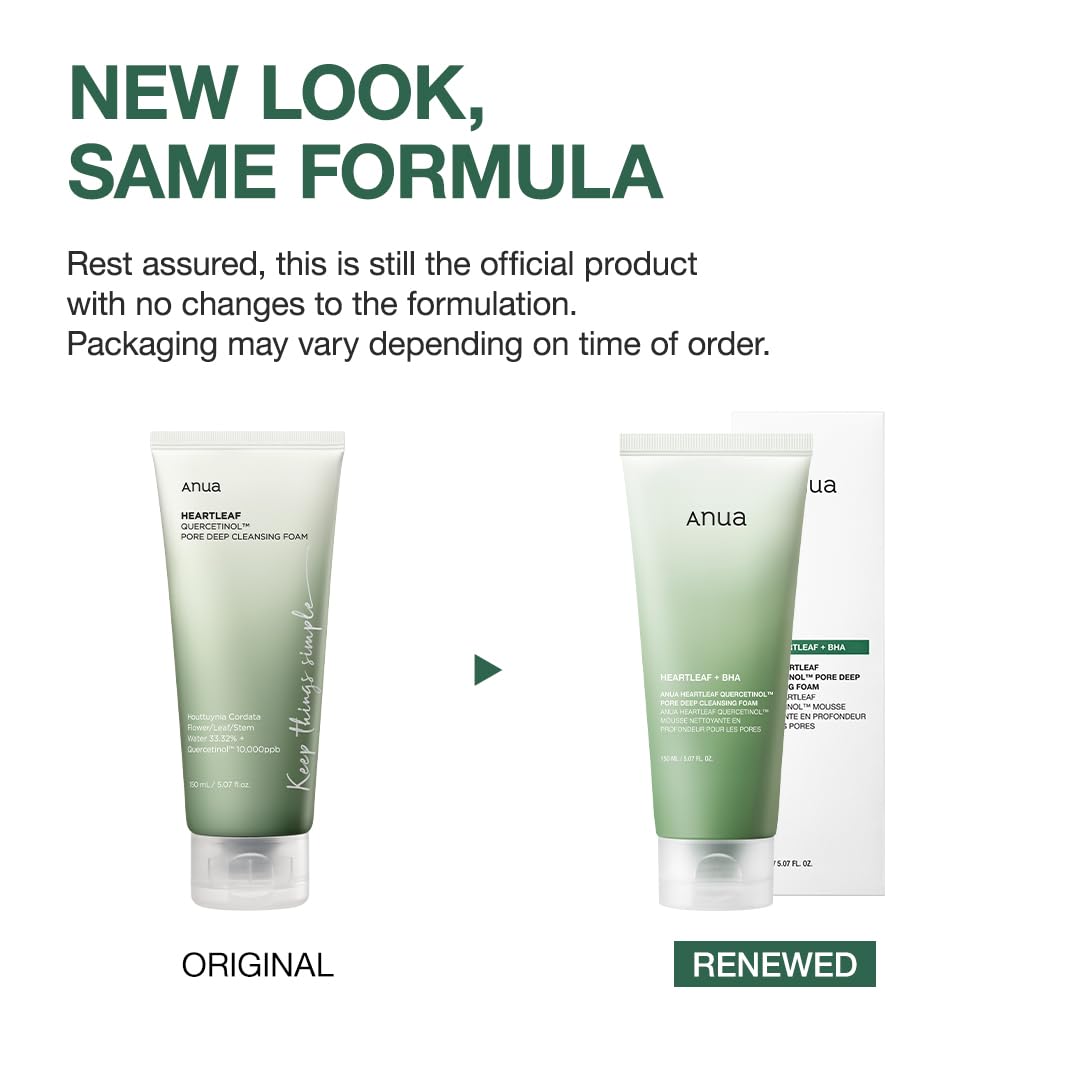 ANUA Heartleaf Quercetinol Pore Deep Cleansing Foam 150ml (2 Pack) Health & Beauty Kbeauty markham toronto free ship USA asian korean
