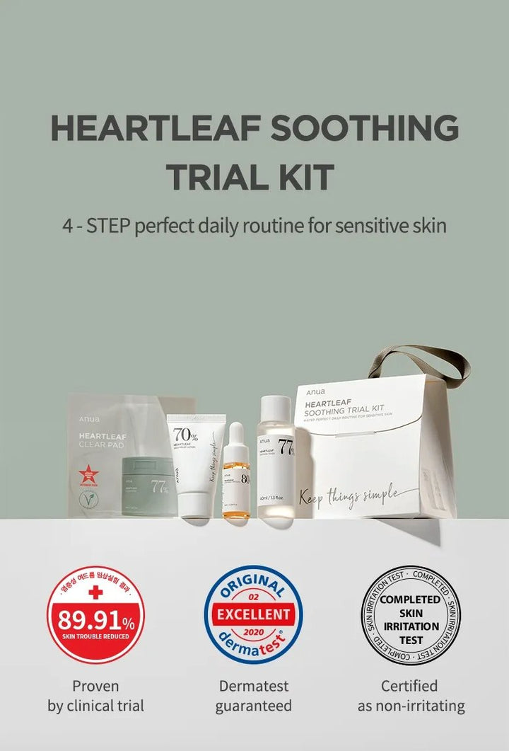 ANUA Heartleaf Soothing Trial Kit Health & Beauty oceanbuy.ca markham toronto free ship USA asian korean skincare