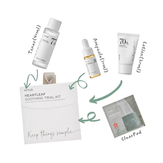 ANUA Heartleaf Soothing Trial Kit Health & Beauty Kbeauty markham toronto free ship USA asian korean