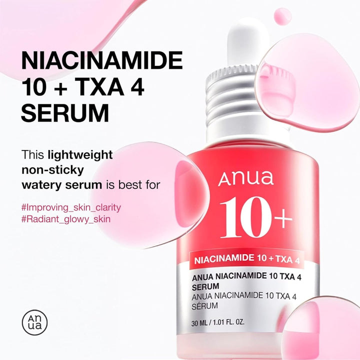 ANUA Niacinamide 10% + TXA 4% Serum 30ml (New and old versions shipped randomly) Health & Beauty Kbeauty markham toronto free ship USA asian korean