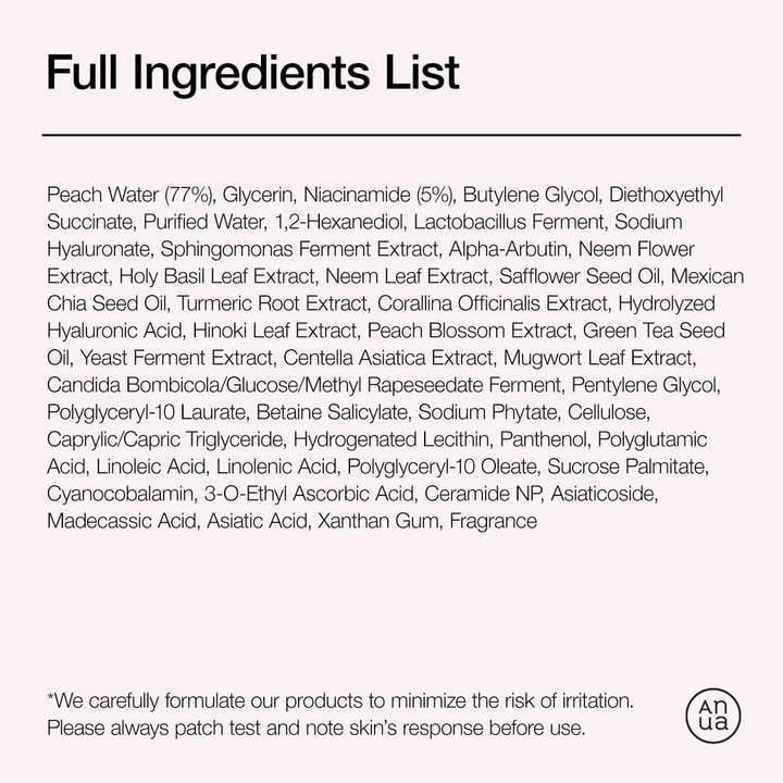 ANUA Peach 70% Niacinamide Serum 30ml Health & Beauty Kbeauty markham toronto free ship USA asian korean