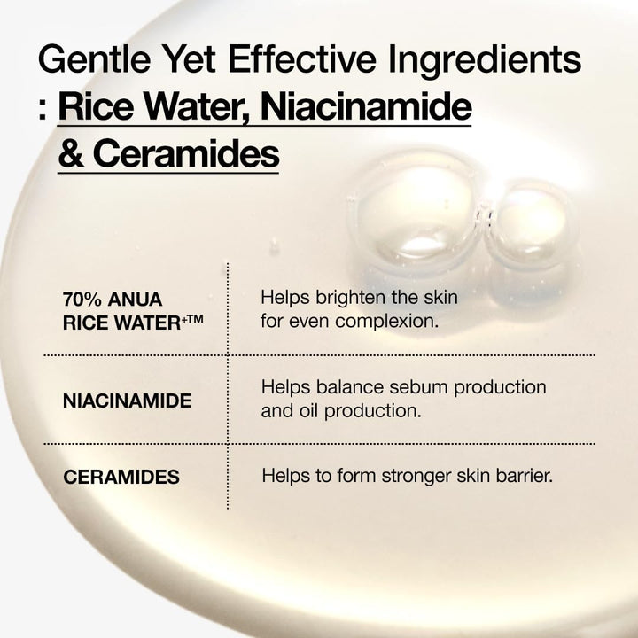 ANUA Rice 70 Glow Milky Toner 250ml Health & Beauty oceanbuy beauty markham toronto free ship USA asian korean skincare