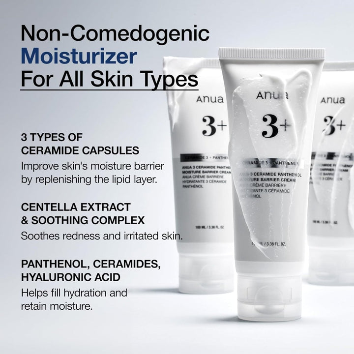 ANUA 3 Ceramide Panthenol Moisture Barrier Cream 100ml Health & Beauty