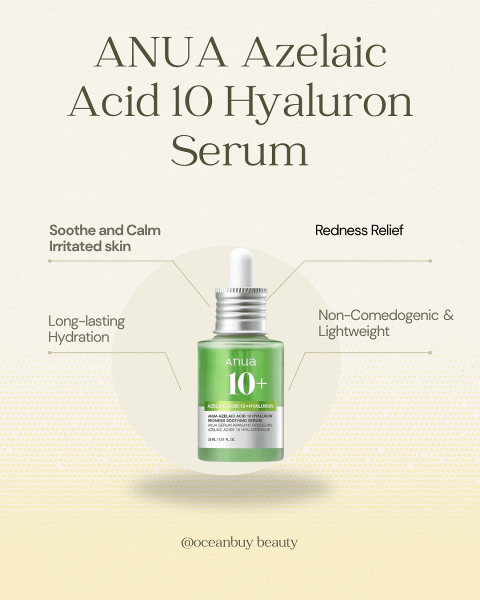 ANUA Azelaic Acid 10 Hyaluron Redness Soothing Serum 30ml Health & Beauty 2