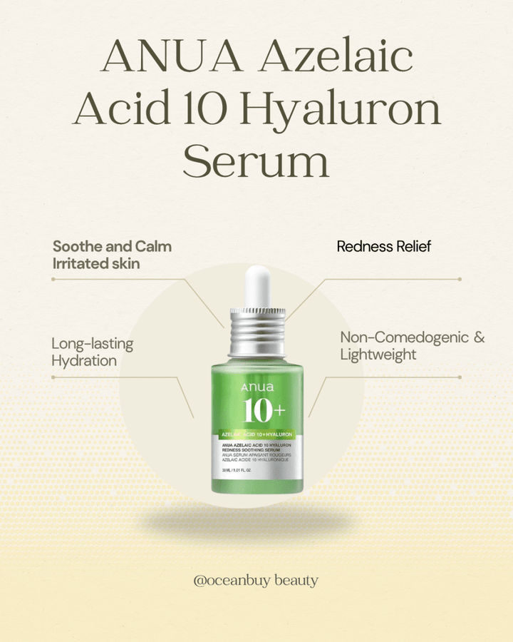 ANUA Azelaic Acid 10 Hyaluron Redness Soothing Serum 30ml Health & Beauty 2