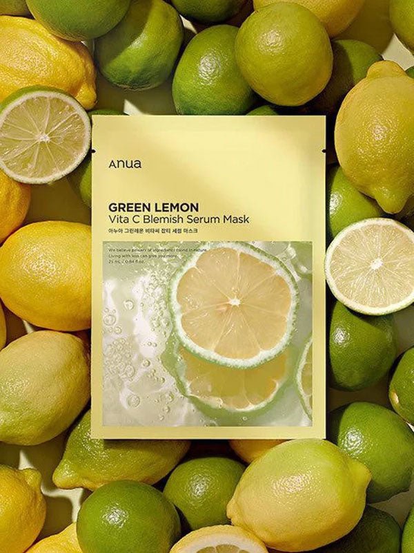 Anua Green Lemon Vita C Blemish Serum Mask 25ml - 1 PC Mask