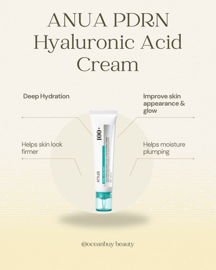 ANUA PDRN Hyaluronic Acid 100 Moisturizing Cream 60ml Health & Beauty 2