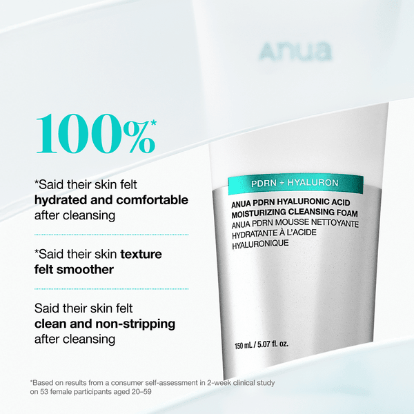 ANUA PDRN Hyaluronic Acid Moisturizing Cleansing Foam 150ml 3