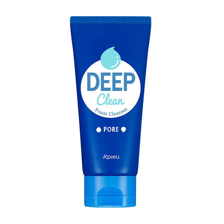 APIEU Deep Clean Foam Cleanser Pore Cleansing 130ml SKIN CARE, Cleansers, Face Wash, K-Beauty Cleanser, Deep Cleansing Foam, Pore Care, Oily Skin, Apricot Seed Powder, Sparkling Water, Korean Skincare