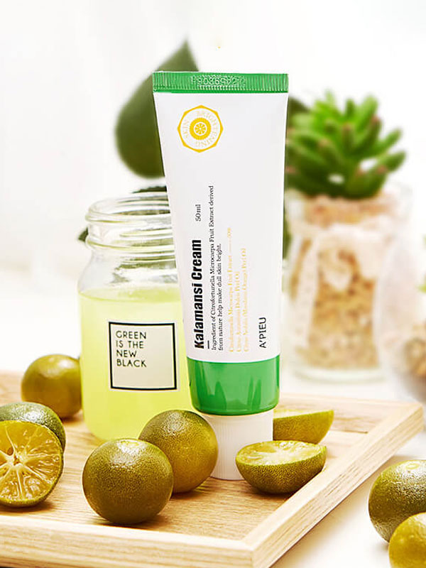APIEU Kalamansi Cream with Kalamansi Extract (Vitamin C) 50ml LIFESTYLE, Food, Healthy Food, Kalamansi Cream, Vitamin C Skincare, Korean Brightening Cream, Radiant Complexion, Skin Barrier Support, Hydrating Cream, APIEU