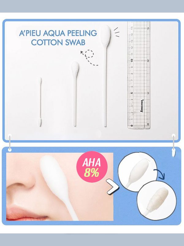 APIEU Aqua Peeling Cotton Swab Gentle Exfoliation with AHA BHA 3ml Accessories 2